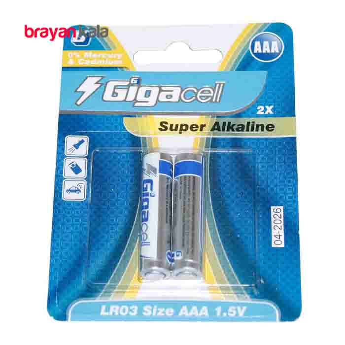 عکس شماره:0 , باتری نیم قلمی گیگاسل مدل super_Alkaline بسته دو عددی